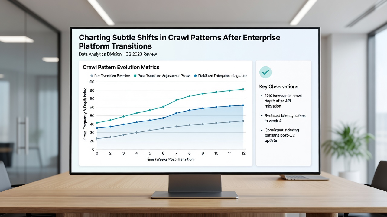 Graph tracking crawl depth modifications after large-scale platform updates